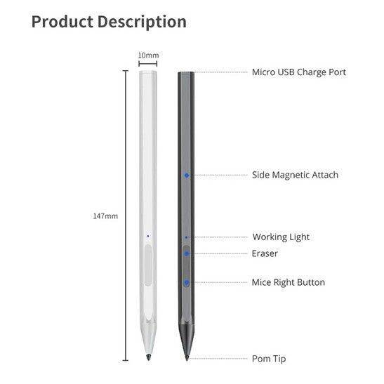 surface-pen-for-microsoft-surface-pro-x-8-7-6-5-4-3-go-book-studio-laptop-4096-pressure-sensitivity-magnetic-rechargeable-dov