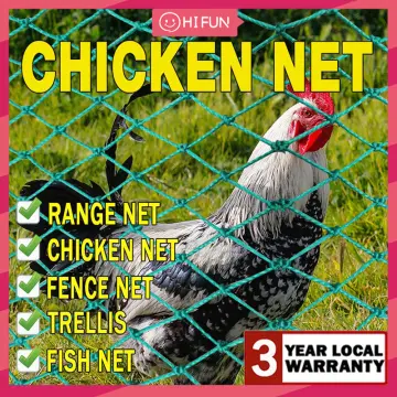 1 ROLL CHICKEN NET (100 METERS) NYLON MATERIAL Chicken Poultry Net / Farm  Net / Safety Net / Gardening / All purpose Net