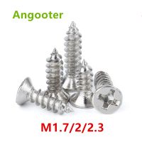 M1.7/2/2.3 Cross Countersunk head screw Phillips flat head self tapping screw Electronic small screw Nickel plated