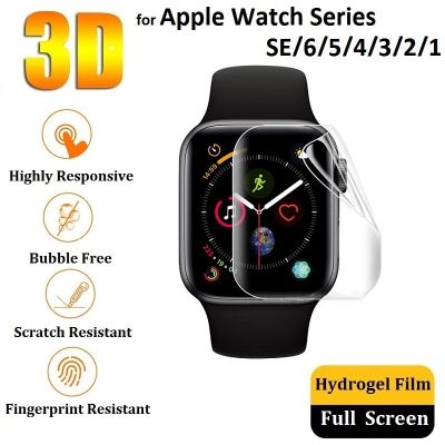 3D Hydrogel Protective Film for iWatch 6 SE 5 4 44mm 40mm (Not Glass) for Apple Watch 3 2 1 42mm 38mm Screen Protector Film Foil Cases Cases