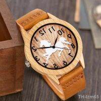 ⌚ นาฬิกาแฟชั่น Elk Light Brown Wood นาฬิกาควอตซ์ไม้เทียมนาฬิกาไม้