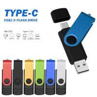 Metal USB 2.0 Flash Drive Type C OTG Pen Drive 8GB 128GB 64GB 32GB 16GB USB Stick 2.0 Pendrive for Type-C Device SmartPhone Logo