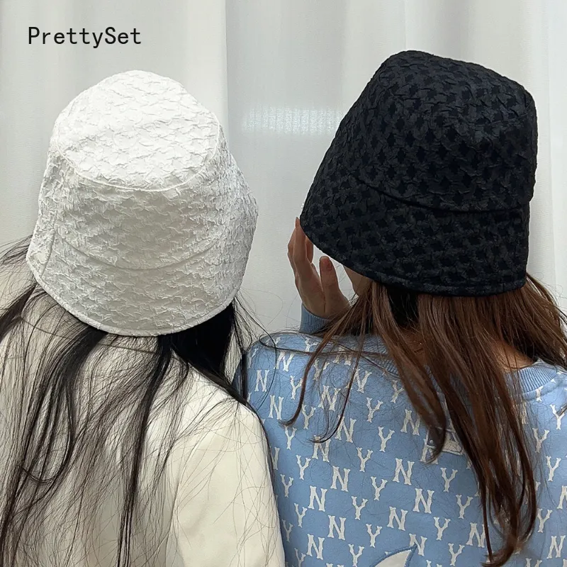 PrettySet】Foldable Bucket Hat for Women Summer Sun Hat Visor Fisherman Cap  Anti-UV Wide Brim Sunscreen Caps