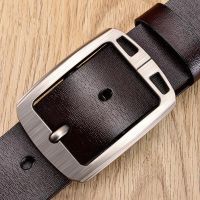 authentic mens high quality belt classic designer advanced retro pin buckle men leather fashion business formal belt