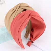 New Classic Turban Women Headband Solid Hairband Wide Side Hair Band Solid Wide Plastic Hair Hoop Accessories