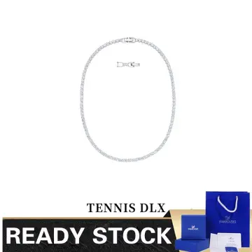 Swarovski TENNIS DELUXE SET - Earrings - white - Zalando.de
