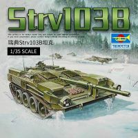 คนเป่าแตรประกอบโมเดล1/35รถถัง Strv103B สวีเดน00309