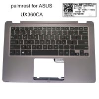 UX360C UX360CA ZenBook คีย์บอร์ดสำหรับ Asus โน้ตบุ๊กภาษาอังกฤษ UX360คีย์บอร์ดแล็ปทอป Qwerty ของเราที่วางแขนด้านบน13NB0BA2AP0201ใหม่