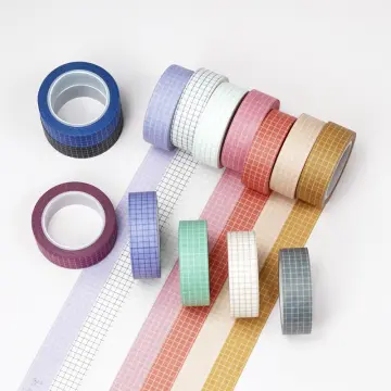 10 Rolls Glitter Washi Tapes No Trace Color Masking Tapes DIY Nail Art  Stationery Scrapbooking Decoration Adhesive Tapes School