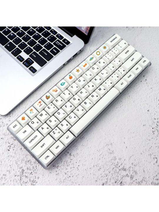 12-key-pbt-keycaps-xda-profile-สำหรับคีย์บอร์ดน่ารัก-keycap-sea-beach-theme-gaming-สำหรับ-key-caps-สำหรับ-mx-switches-d
