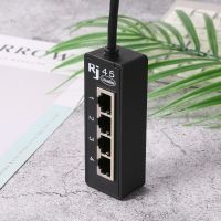 RJ45 Ethernet Cable Splitter Network AdapterEthernet Splitter 1 to 3 Cable Suitable Super LAN Ethernet Connector Adapter Cat 4