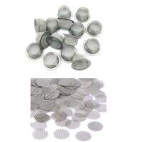 50 PCS Flat 10PCS Rimmed Dome Elbow Screens Filters Caps for Arizer Extreme Q V-Tower Pipe Fittings Accessories