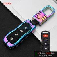 Alloy Silicone Car Key Cover For Nissan 350Z Maxima Sentra Armada Titan Kicks Murano 4 Buttons Smart Remote Control Protect Case