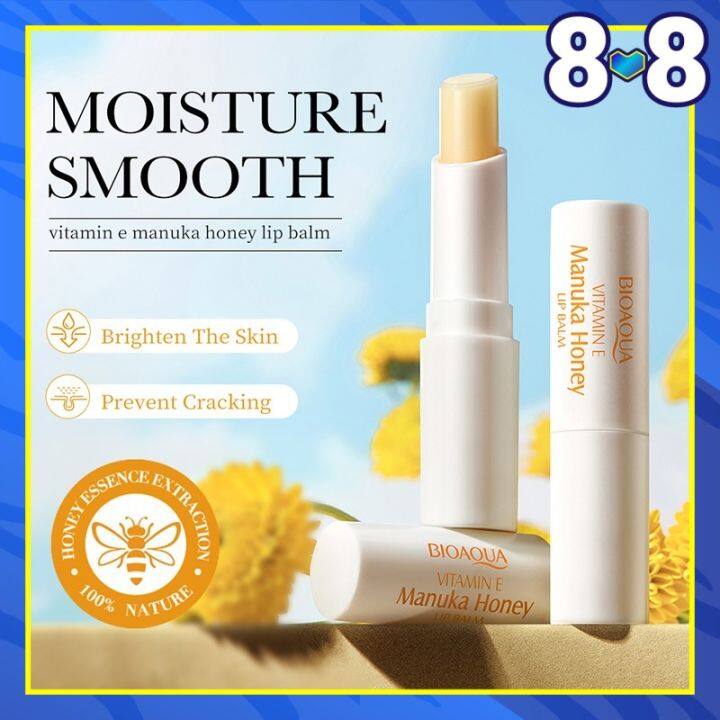 BIOAQUA Vitamin E Manuka Honey Lip Balm Anti-Cracking Moisturizing Lip ...