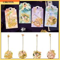 CIRETEX โลหะสำหรับตกแต่ง ที่คั่นหนังสือโลหะ จี้ห้อยคอ พู่ห้อยคอ ที่คั่นหนังสือรูปสัตว์ เรโทร ของขวัญสำหรับนักเรียน คลิปหนังสือคลิป ครูครู