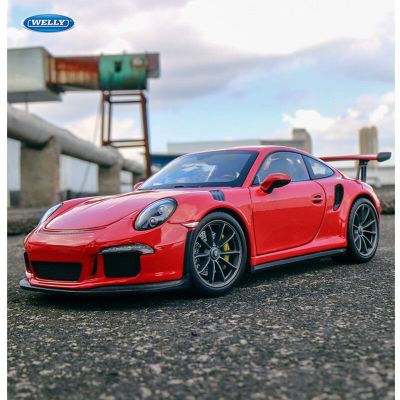 WELLY 1:24 2016 Porsche 911 GT3 RS Alloy Car Model Simulation Car Decoration Collection Gift Toy Diecast Model Boy Toy B59