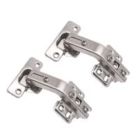 2pcs Fitting Cupboard Folded Mute Kitchen Cabinet Replacement Parts Door Hinges Cold Rolled Steel Fixed Furniture 135 Degree