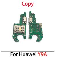 ตัวเชื่อมต่อไมโครโฟนพอร์ตแท่นชาร์จ USB ของแท้สำหรับ Huawei Y9A ชิ้นส่วนซ่อมสายเคเบิลงอได้ LPX3762อะไหล่ทดแทน