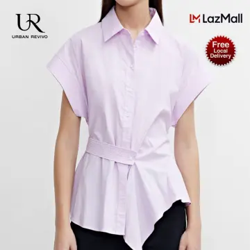 Buy URBAN REVIVO Letter Button Up Shirt 2024 Online