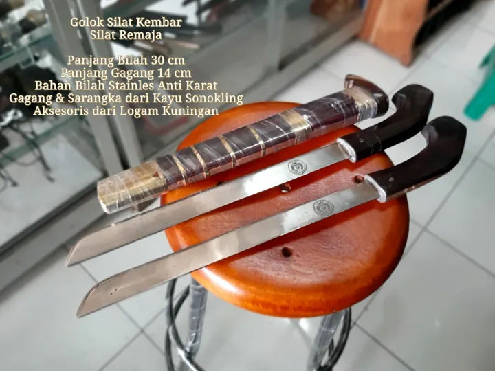 Golok Silat Kembar / Golok Ipsi / Golok Tumpul 100 Lazada Indonesia