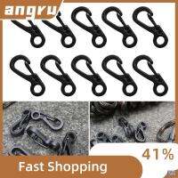 ANGRU4598 10Pcs เครื่องมือกลางแจ้งสำหรับกิจกรรมกลางแจ้ง คาราบิเนอร์ปีนเขา ฤดูใบไม้ผลิฤดูใบไม้ผลิ อะลูมิเนียมอัลลอยด์ คลิปแคมป์ปิ้ง ที่มีคุณภาพสูง อุปกรณ์เสริมเสริม ที่ใส่พวงกุญแจ ตั้งแคมป์