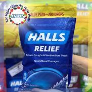 Kẹo ngậm HALLS Relief chống ho, làm dịu cổ họng, và làm mát các đoạn mũi