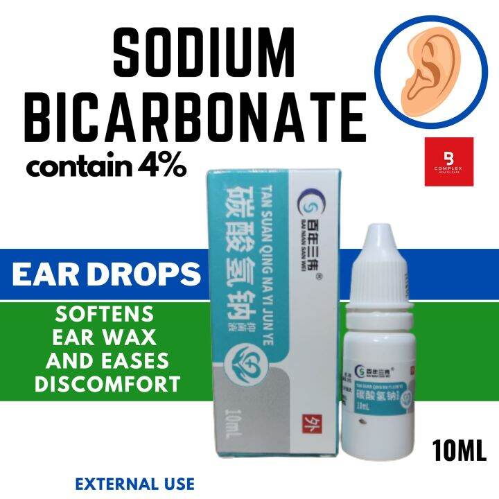 EAR DROPS SODIUM BICARBONATE EAR DROPS 4 Remove Earwax for Softening