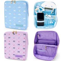 Sanrios Cinnamoroll Kuromi Mymelody Cartoon PU Travel Cosmetic Bag kawaii Anime Desktop Organizer Makeup Bag Storage Pouch Gifts