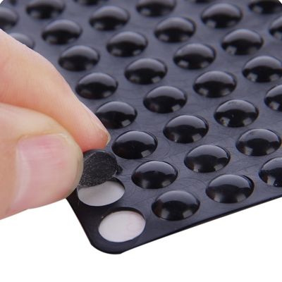 【CW】 100pcs 7x1.5mm self adhesive soft clear slip bumpers silicone rubber feet pads high sticky silica gel shock absorber