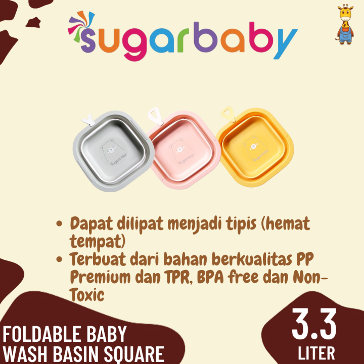 Sugar Baby Foldable Baby Wash Basin - Baskom Lipat Bayi - Ember Lipat ...