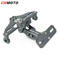 For YAMAHA MT-15 2015-2023 Adjustable CNC License Plate Bracket with LED Frame Number Plate Holder MT15 MT 15