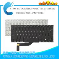 New A1398 Keyboard for Macbook Pro Retina 15" A1398 US UK French Spain Italy Germany Russian Arabic Keyboard 2012 - 2015 Year