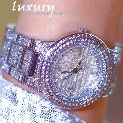 Bs Bee Sister Womens Watches Luxury nd 2022 Diamond Unique Watch Women Silver Female celet Clock Reloj Mujer