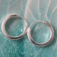 Circle Earrings nice Thai dangle ball sterling silver วงกลมสวยงาม ห้อยตำหูเงินขาวสเตอรลิงซิลเวอรเก้าสองห้าใช้สวยของฝากที่มีคุณค่า ฺชาวต่างชาติชอบมาก