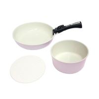 ชุดเครื่องครัว IRIS OHYAMA CC-SE3N 3 ชิ้น สีชมพูCOOKWARE SET IRIS OHYAMA CC-SE3N PINK 3PCS **พลาดไม่ได้แล้วจ้ะแม่**