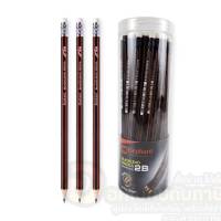 ดินสอ 2B ตราช้าง ดินสอไม้ ดินสอทำข้อสอบ ดินสอดำ Elephant blacklead pencils บรรจุ 50แท่ง/กระบอก จำนวน 1กระบอก พร้อมส่ง