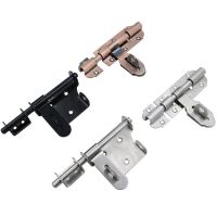 【LZ】❏✎∏  Slide Door Lock Barrel Bolt Latch Padlock Clasp With Padlock 4/6Inch Bolt Toggle Latch Lock Stainless Steel Latch Hard