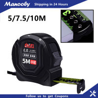 Manooby เทปวัดแบบพกพาที่มีความแม่นยำสูง,เครื่องมือวัดสายวัดกล้องส่องทางไกลทนต่อการสึกหรอแบบหนาล็อคในตัว