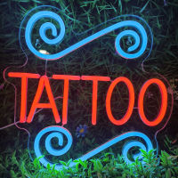 TATTOO Neon Lights Wall Signs For Tattoo Salon Studio Shop LED Neon Sign Fun Wall Art Decor For Business Stores Man Cave