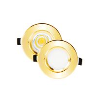 Nordic Modern Recessed Dimmable Gold Downlights Led Spotlights โคมไฟเพดาน5w7w9w12w15w18wAc110v-AC220V โคมไฟเชิงพาณิชย์ *