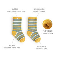 【cw】 Childrens Socks Autumn and Winter New Extra Thick Fluffy Loop Babys Socks Korean Style Cartoon Thermal Mid-Calf Baby Thick Socks Wholesale ！