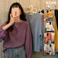 MTM137 แขนยาวเสื้อยืดเสื้อ bottoming หญิงแขนโคมไฟเสื้อฤดูใบไม้ผลิและฤดูใบไม้ร่วงใหม่ภายในเสื้อผ้าสีทึบหลวมน้ำ