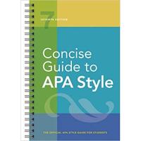 WOW WOW Concise Guide to APA Style : The Official APA Style Guide for Students (7th Spiral) [Paperback]