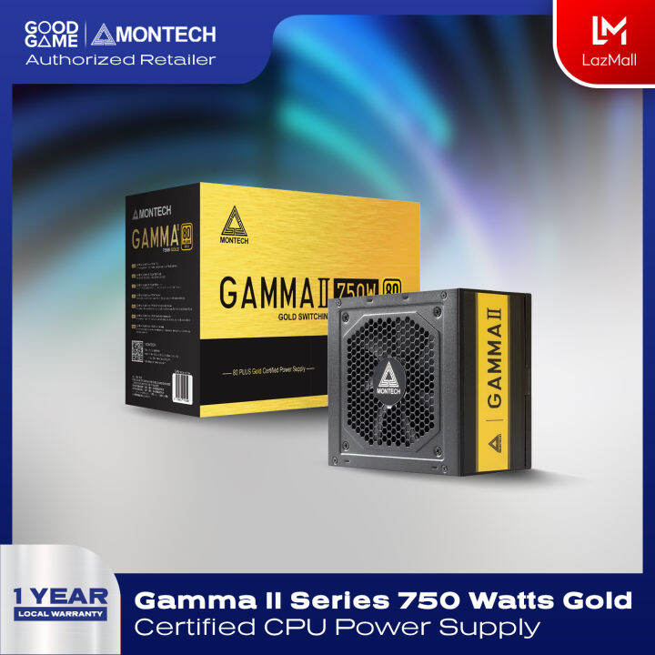Montech Gamma II Series 750 Watt 80+ Gold Certified Power Supply, LLC ...