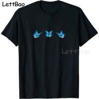 Blue Butterfly Mens Tshirts Printed Tees Tees Tee Shirt Men Graphic T 100% Cotton Gildan