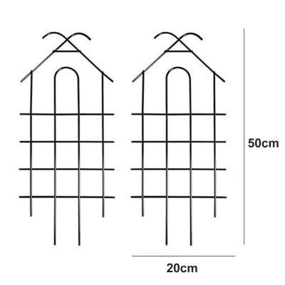 2ชิ้นสวน Trellis ปีนเขาพืชในร่มกลางแจ้งที่มีความทนทานพืช Trellis โลหะกระถางพืชบ้านพืชปีนเขา Vines ดอกไม้ P