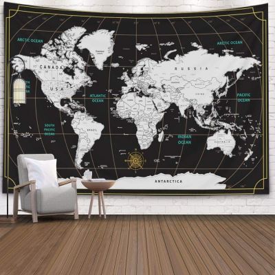 Wall Decor HangingCapsceoll Map Dorm Tapestry Large Wall Map Giant World Map Art Décor