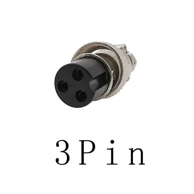 1pcs 2 3 4 5 6pin Chassis Sockets Connects Microphone Mic Plug Gx12