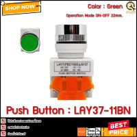 PUSH BUTTON LAY37-11BN,22mm,Green