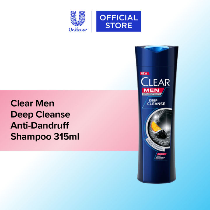 Clear Men Deep Cleanse Anti-Dandruff Shampoo 315ml | Lazada Singapore